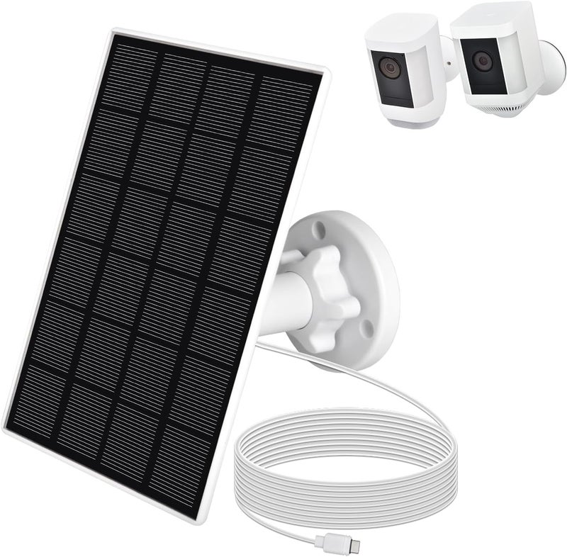 Prestantious Solar Panel for Ring Camera, 3.5W Solar Charger for Spotlight Cam Plus (Battery) and Spotlight Cam Pro(Battery), Camera NOT Included - Image 1
